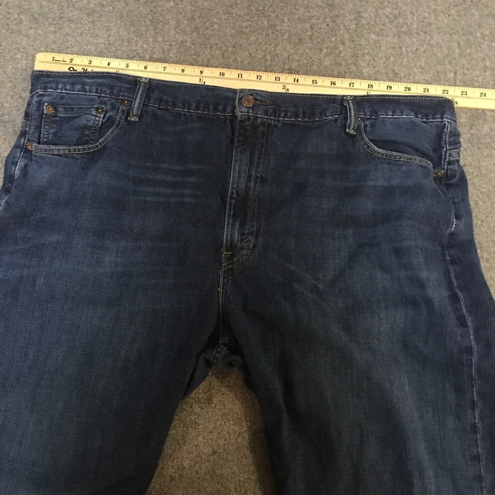 Levi's 569 Loose Straight Jeans Mens W44 L28 Dark Wash Blue Denim